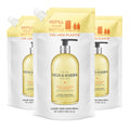 Baylis & Harding Sweet Mandarin & Grapefruit Hand Wash 1 Litre Refill Pouch (Pack of 3) - Vegan Friendly - Damaged Box
