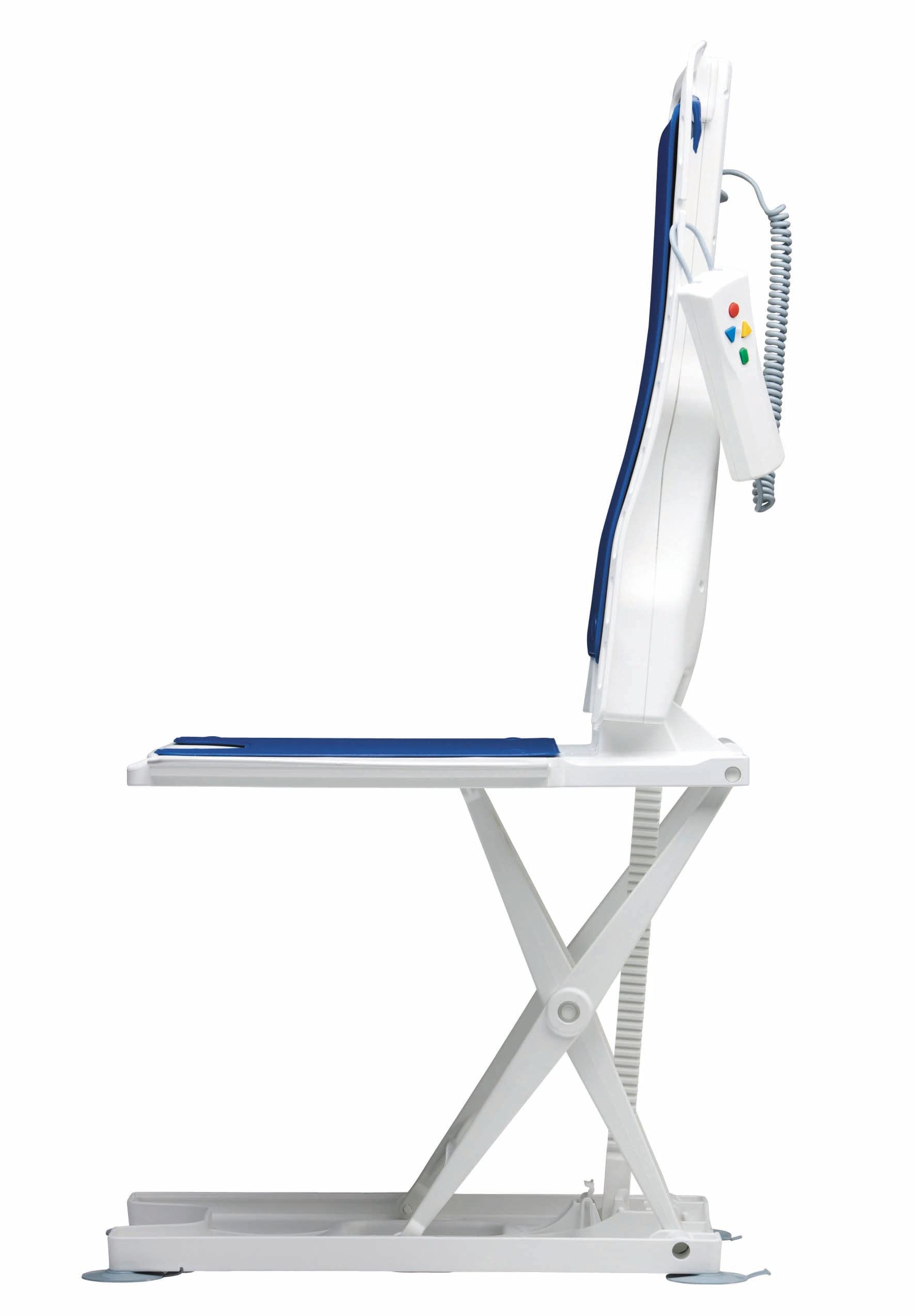 Drive Devilbiss Bellavita Bath Lift - Lightweight Reclining - Blue Covers - Medical Aid for Bathtub - Damaged Box