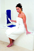 Drive Devilbiss Bellavita Bath Lift - Lightweight Reclining - Blue Covers - Medical Aid for Bathtub - Damaged Box