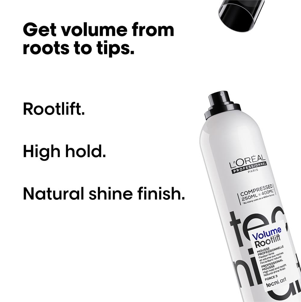 L'Oréal Professionnel Tecni.ART Volumizer Spray - Root Lift Hair Volume Spray - Extra Hold, Sulphate-Free, 250ml - Damaged Box