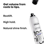 L'Oréal Professionnel Tecni.ART Volumizer Spray - Root Lift Hair Volume Spray - Extra Hold, Sulphate-Free, 250ml - Damaged Box