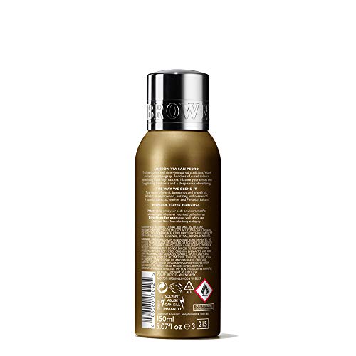 MOLTON BROWN Tobacco Absolute Deodorant 150ml Men's Toiletries Spray - Damaged Box