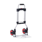 VEVOR Folding Hand Truck — 176 lbs Load Capacity, Portable Aluminium Cart Dolly with Telescoping Handle, Rubber Wheels - Like New