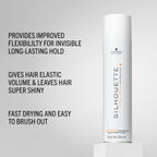 Schwarzkopf Professional Silhouette Flexible Hold Hairspray For Hair Styling Invisible Long Lasting Hold Elastic Volume Quick Drying Super Shine Hairspray For Women Men 500 ml - Damaged Box
