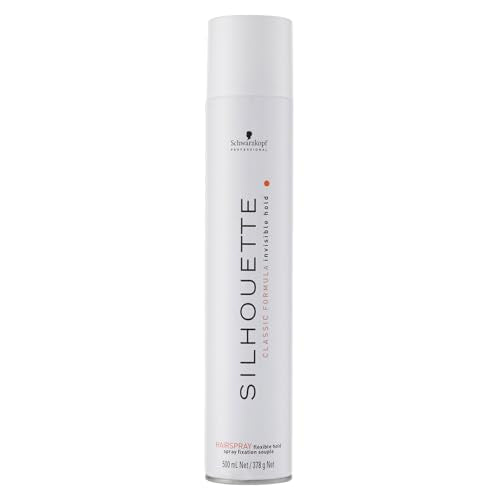 Schwarzkopf Professional Silhouette Flexible Hold Hairspray For Hair Styling Invisible Long Lasting Hold Elastic Volume Quick Drying Super Shine Hairspray For Women Men 500 ml - Damaged Box