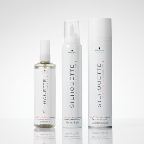 Schwarzkopf Professional Silhouette Flexible Hold Hairspray For Hair Styling Invisible Long Lasting Hold Elastic Volume Quick Drying Super Shine Hairspray For Women Men 500 ml - Damaged Box