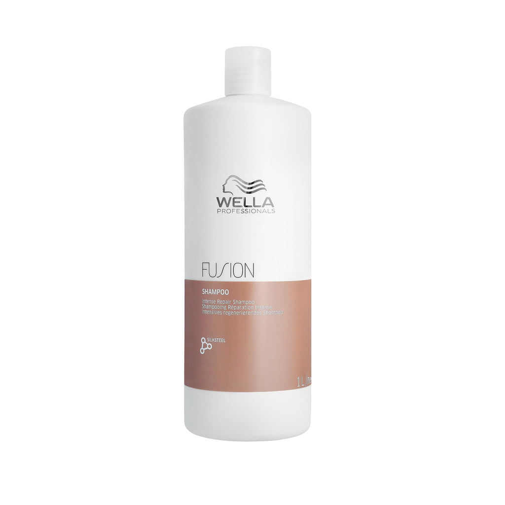 Wella Professionals Fusion Intense Repair Shampoo - Intense Repair Detangling Shampoo for Dry and Damaged Hair - Smoothening, Boost Shine and Protect Hair Against Breakage 250ml