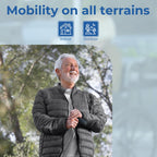 Days Adjustable Tripod Walking Stick - Lightweight Chrome Mobility Aid for Elderly & Disabled - Small Base - Very Good
