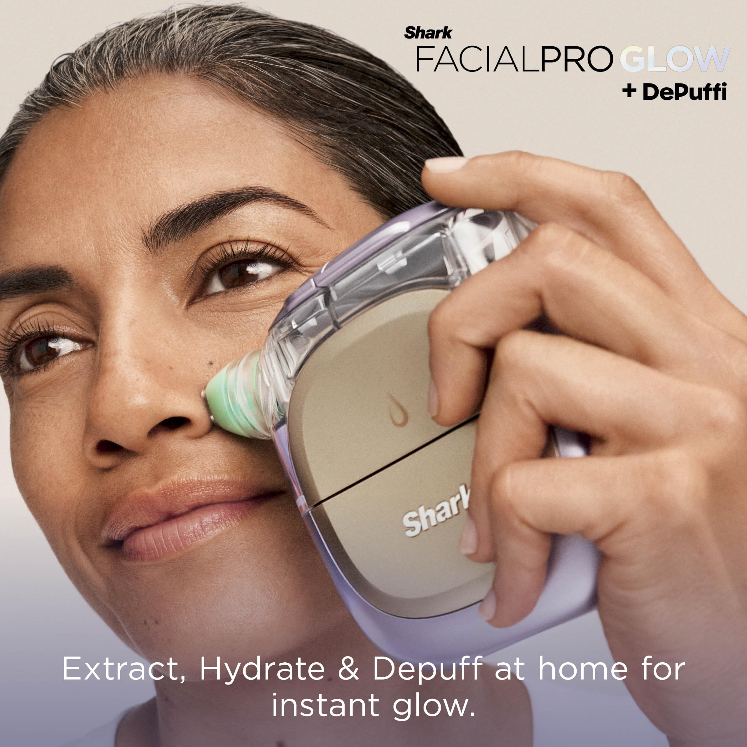 Shark FacialPro Glow FH320UKPL — At-Home Facial Steamer, Pore Extraction, Hydration, Dual Temp Sculpting - Like New