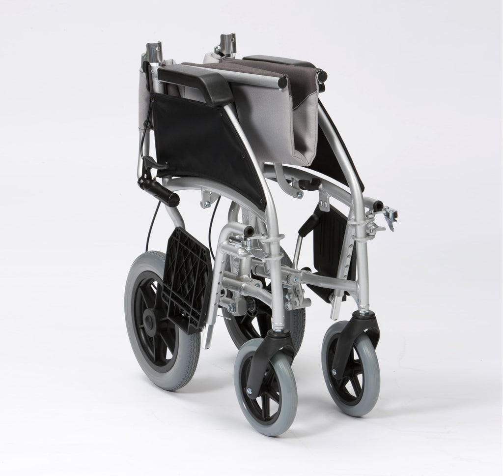 Drive Devilbiss Enigma Transit Wheelchair - Ultra Lightweight, 20 Inch Seat, Portable, Folding, Disability Aid - Like New