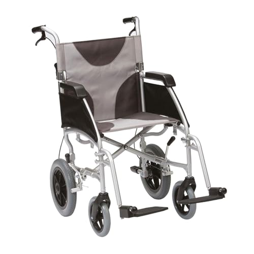 Drive Devilbiss Enigma Transit Wheelchair - Ultra Lightweight, 20 Inch Seat, Portable, Folding, Disability Aid - Like New
