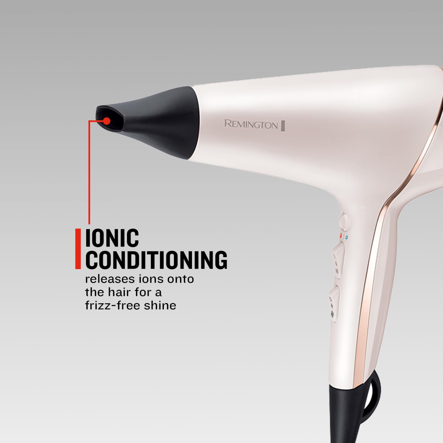 Remington PROluxe AC9140 Hair Dryer - OPTIheat, Ionic, Diffuser, 2 Concentrators, 2400W - Damaged Box