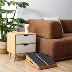 Professional Wooden Slant Board - Adjustable Incline Calf Stretcher - Portable Side-Handle Design