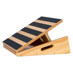 Professional Wooden Slant Board - Adjustable Incline Calf Stretcher - Portable Side-Handle Design