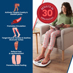 VYTALIVING Circulation Reviver - Circulation Blood Booster for feet and Legs - Medically Approved Foot Massagers for Circulation - EMS Foot Massager with TENS Pads & Remote - Damaged Box
