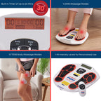 VYTALIVING Circulation Reviver - Circulation Blood Booster for feet and Legs - Medically Approved Foot Massagers for Circulation - EMS Foot Massager with TENS Pads & Remote - Damaged Box