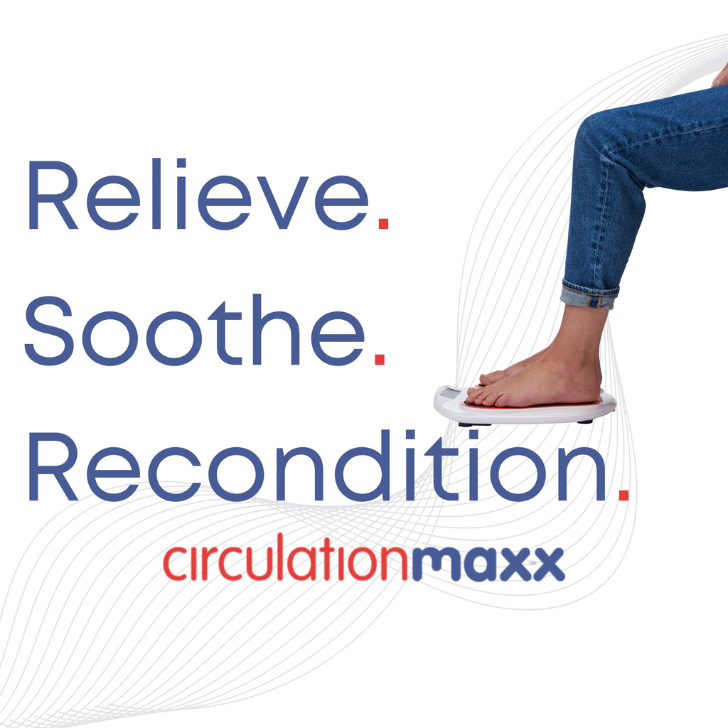 VYTALIVING Circulation Reviver - Circulation Blood Booster for feet and Legs - Medically Approved Foot Massagers for Circulation - EMS Foot Massager with TENS Pads & Remote - Damaged Box