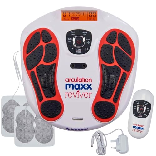 VYTALIVING Circulation Reviver - Circulation Blood Booster for feet and Legs - Medically Approved Foot Massagers for Circulation - EMS Foot Massager with TENS Pads & Remote - Damaged Box