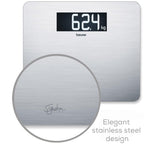 Beurer GS405 Signature Line Glass Bathroom Scale - XXL Digital Display, 200kg Capacity, Stainless Steel - Very Good