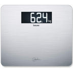 Beurer GS405 Signature Line Glass Bathroom Scale - XXL Digital Display, 200kg Capacity, Stainless Steel - Very Good