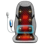 COMFIER Back Massager with Heat for Pain Relief - Massage Chair Pad, Lumbar Support, 10 Vibration Motors, 5 Modes, Seat Cushion