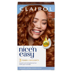 Clairol Nice'n Easy Cr`eme, Natural Looking Oil Infused Permanent Hair Dye, 6R Light Auburn, Packaging May Vary - Damaged Box