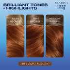 Clairol Nice'n Easy Cr`eme, Natural Looking Oil Infused Permanent Hair Dye, 6R Light Auburn, Packaging May Vary - Damaged Box