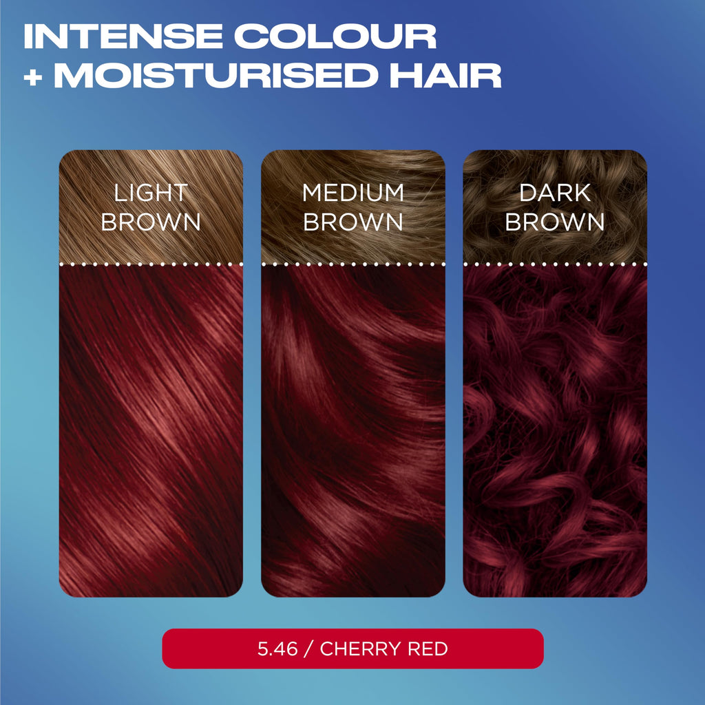Clairol Nice 'n Easy Permanent Hair Dye 5.46 Cherry Red Bold Zero Ammonia Colourant - Damaged Box