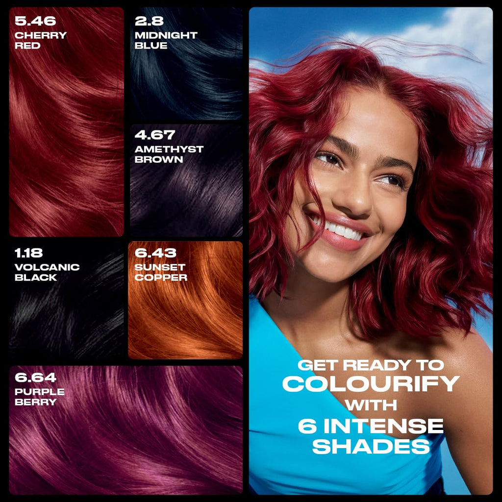 Clairol Nice 'n Easy Permanent Hair Dye 5.46 Cherry Red Bold Zero Ammonia Colourant - Damaged Box