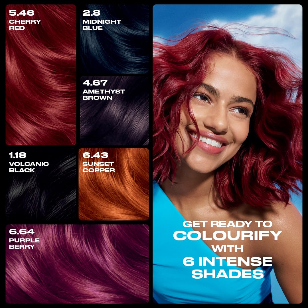 Clairol Nice 'n Easy Permanent Hair Dye 5.46 Cherry Red Bold Zero Ammonia Colourant - Damaged Box