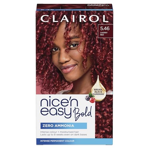 Clairol Nice 'n Easy Permanent Hair Dye 5.46 Cherry Red Bold Zero Ammonia Colourant - Damaged Box