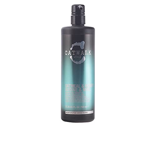 Catwalk by TIGI Oatmeal & Honey Shampoo, Moisturising Shampoo for Dry & Damaged Hair, Colour-Safe, Restores Shine & Gloss, 750ml
