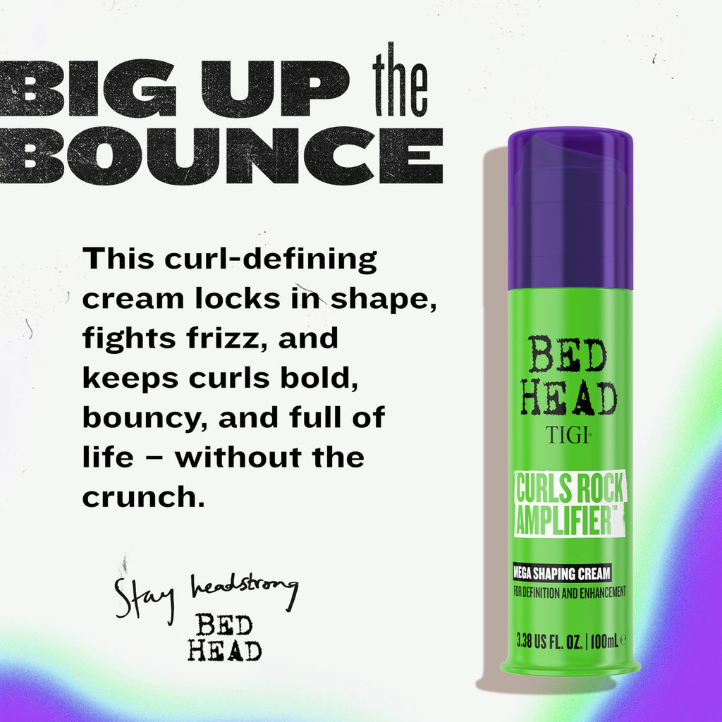 TIGI Bed Head Curls Rock Amplifier Mega Shaping Cream For Unisex 3.8 oz Cream - Damaged Box