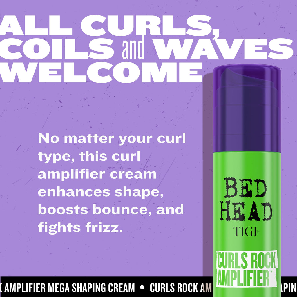 TIGI Bed Head Curls Rock Amplifier Mega Shaping Cream For Unisex 3.8 oz Cream - Damaged Box