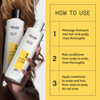 Nioxin System 1 Loyalty Kit - Hair Thickening System for Natural Hair with Light Thinning - 300ml Shampoo, Conditioner & 100ml Treatment - Damaged Box