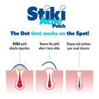 Stiki Acne Patches (36 Pack) - 12mm Hydrocolloid Pimple Patches for Spots & Blemishes, Invisible Acne Spot for Day & Night Use