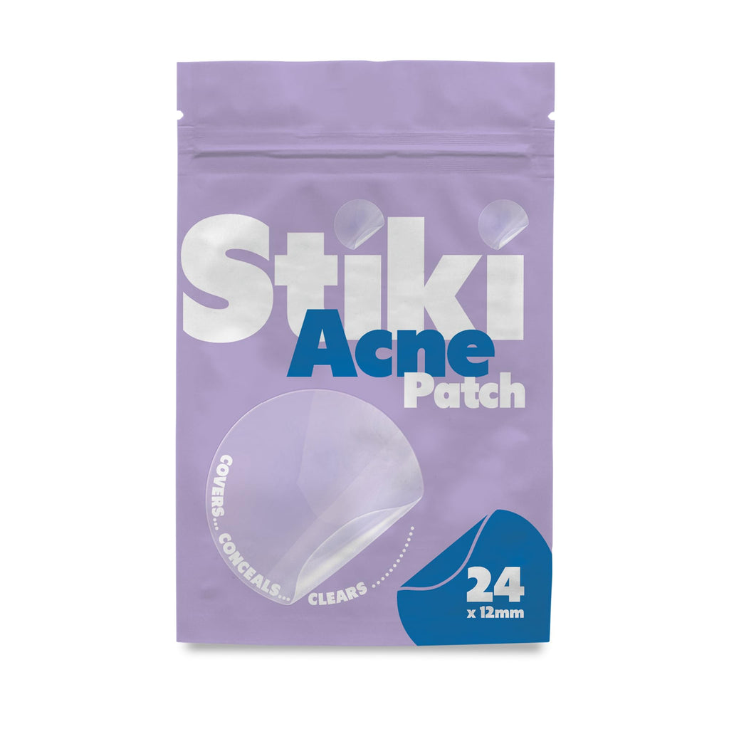 Stiki Acne Patches (36 Pack) - 12mm Hydrocolloid Pimple Patches for Spots & Blemishes, Invisible Acne Spot for Day & Night Use
