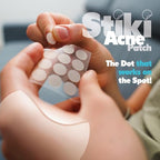 Stiki Acne Patches (36 Pack) - 12mm Hydrocolloid Pimple Patches for Spots & Blemishes, Invisible Acne Spot for Day & Night Use