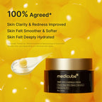 medicube Deep Vitamin C Golden Capsule Face Moisturiser - Liposome Capsules For Wrinkles, Skin Radiance - Transparent Gel for Glow Hydration - Korean Skin Care 1.94 oz