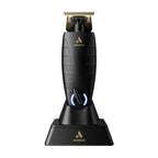 Andis ORL Professional Cord/Cordless Trimmer | Zero-Gap Carbon Steel T-Outliner Blade | 7,200 SPM | 100-Min Runtime | 4 Attachment Combs | Premium Charging Stand | Hair & Beard | Grey