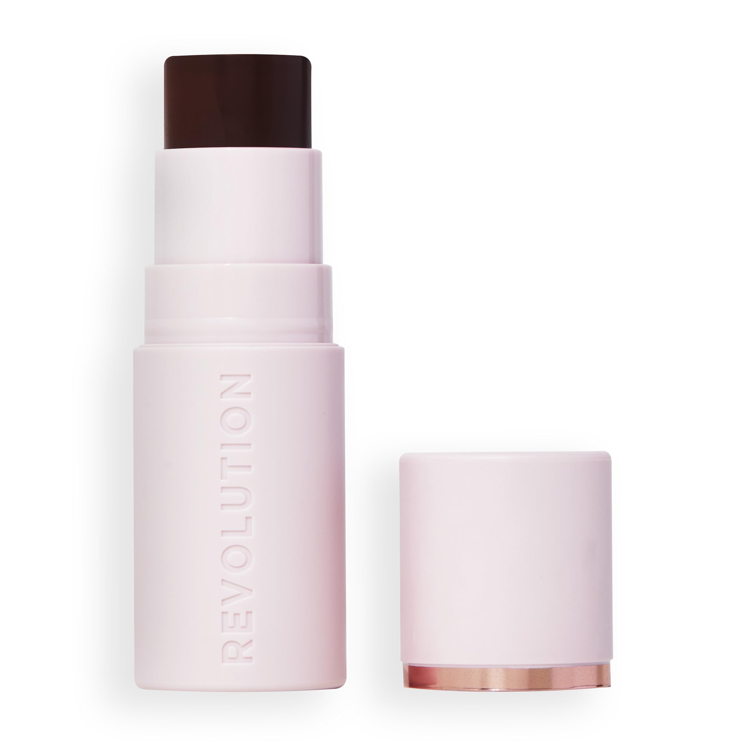 Revolution, Skin Silk Bronzer Stick, Buildable Sand Colour for Cheek, Eye, & Lip, Cream-to-Powder Formula, Vegan & Cruelty-Free, Fair Sand, 4.5g - Damaged Box