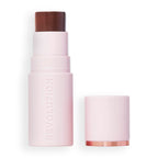 Revolution, Skin Silk Bronzer Stick, Buildable Sand Colour for Cheek, Eye, & Lip, Cream-to-Powder Formula, Vegan & Cruelty-Free, Fair Sand, 4.5g - Damaged Box