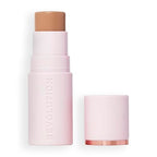 Revolution, Skin Silk Bronzer Stick, Buildable Sand Colour for Cheek, Eye, & Lip, Cream-to-Powder Formula, Vegan & Cruelty-Free, Fair Sand, 4.5g - Damaged Box