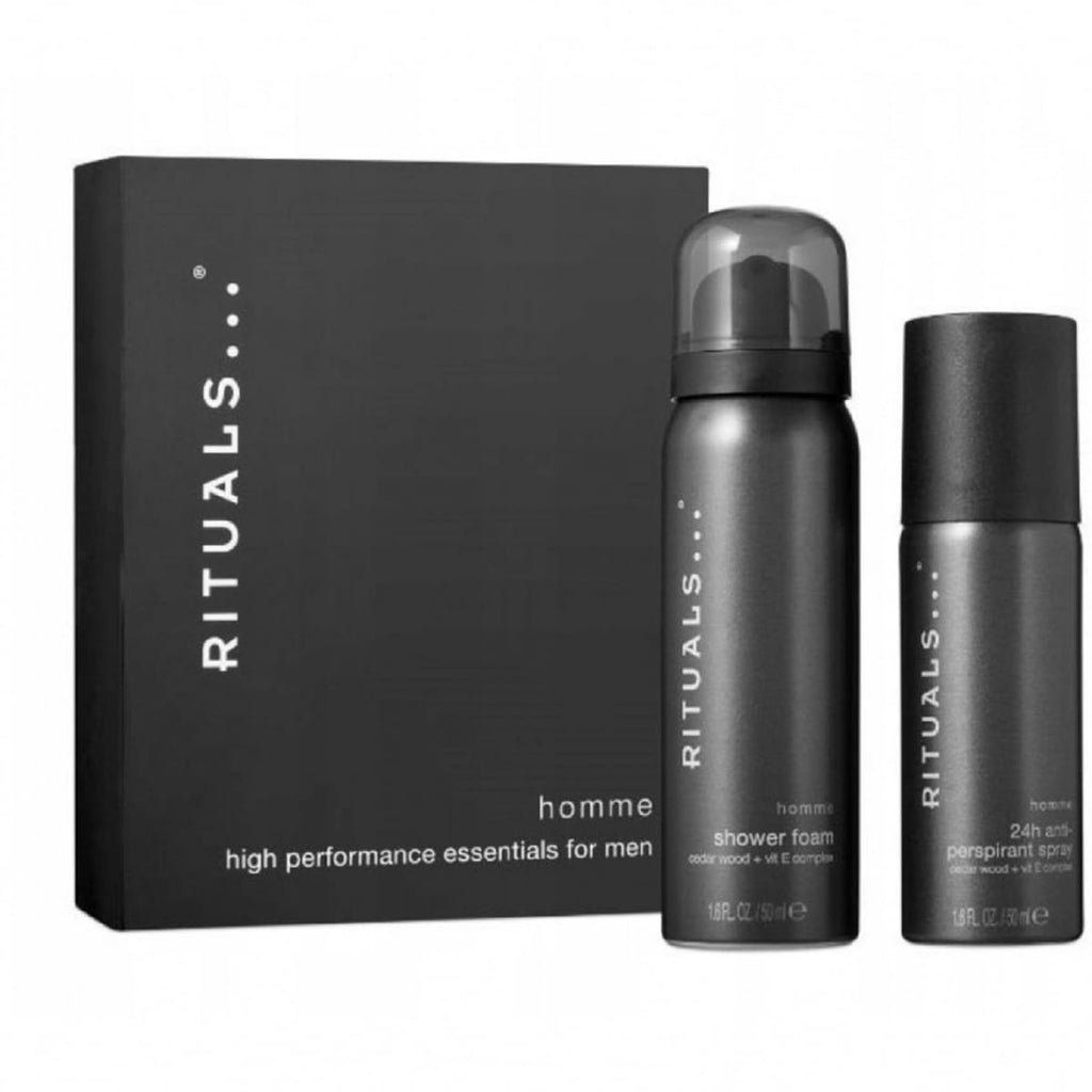 Rituals - Homme gift set for men: bath foam 50 ml + deodorant spray 50 ml - Damaged Box
