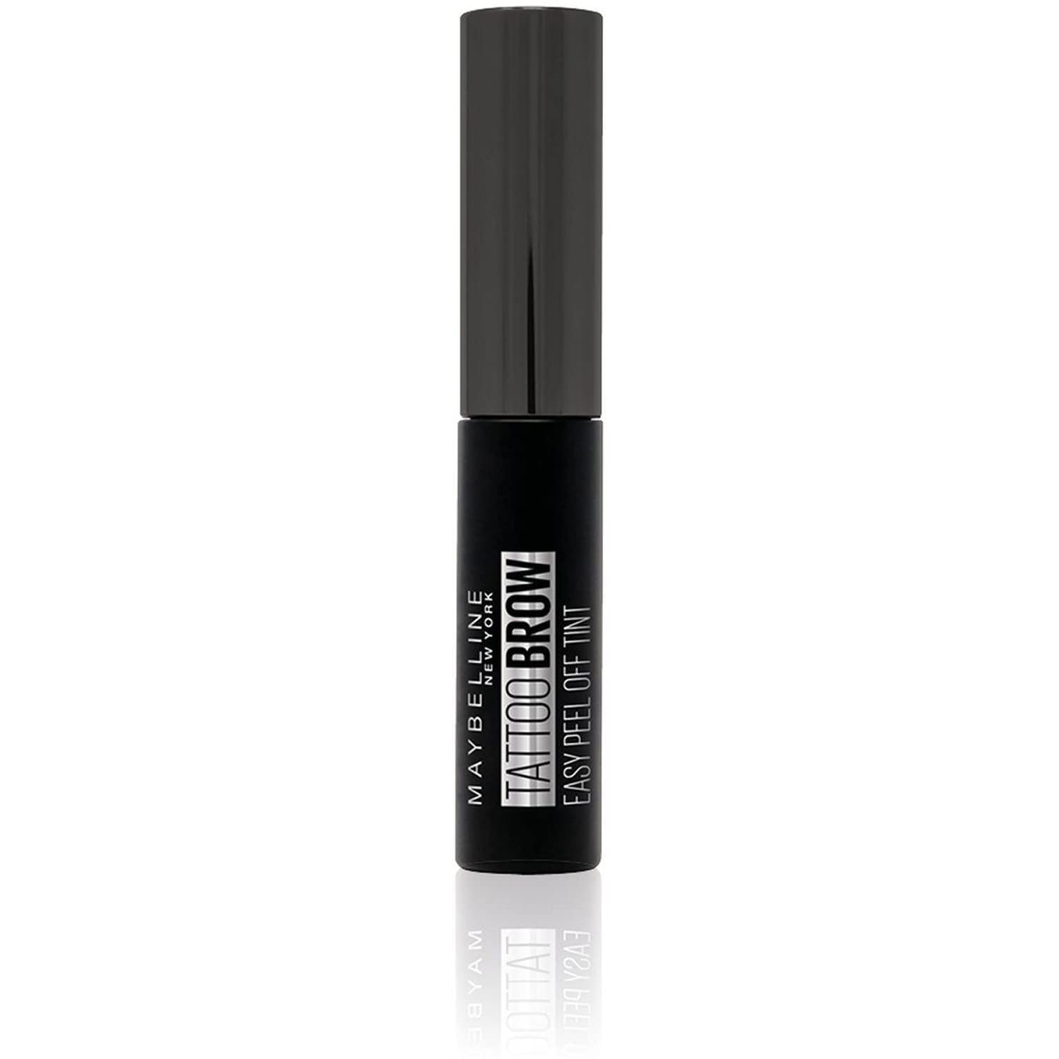 Maybelline New York Tattoo Brow Peel Off Eyebrow Gel Tint, Semi-Permanent Colour, Waterproof, Lasts up to 3 Days, Colour: Dark Brown - Damaged Box