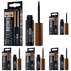 Maybelline New York Tattoo Brow Peel Off Eyebrow Gel Tint, Semi-Permanent Colour, Waterproof, Lasts up to 3 Days, Colour: Dark Brown - Damaged Box