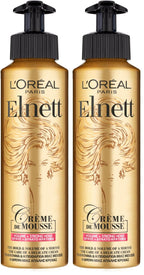 L'Or'eal Paris Elnett Volume Hair Mouse, Cr`eme De Mousse, Strong Hold for Voluptuous Body, Root-to-Tip Fullness, Lightweight & Non-Greasy, Strong Hold Volume