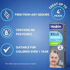 Hedrin Head Lice Shampoo and Comb Kit, Kills Head Lice and Eggs in 5 Minutes, 4 Treatments, Clinically Tested, Suitable for Adults and Children, 100ml, (Formerly All-in-One - Packaging May Vary) - Damaged Box - BBE 02/2028