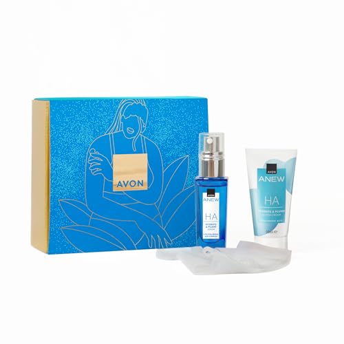 Avon Anew Spa at Home Hydrating Hyaluronic Gift Set - Serum 30ml & Water Cream 50ml - Cruelty Free Skincare