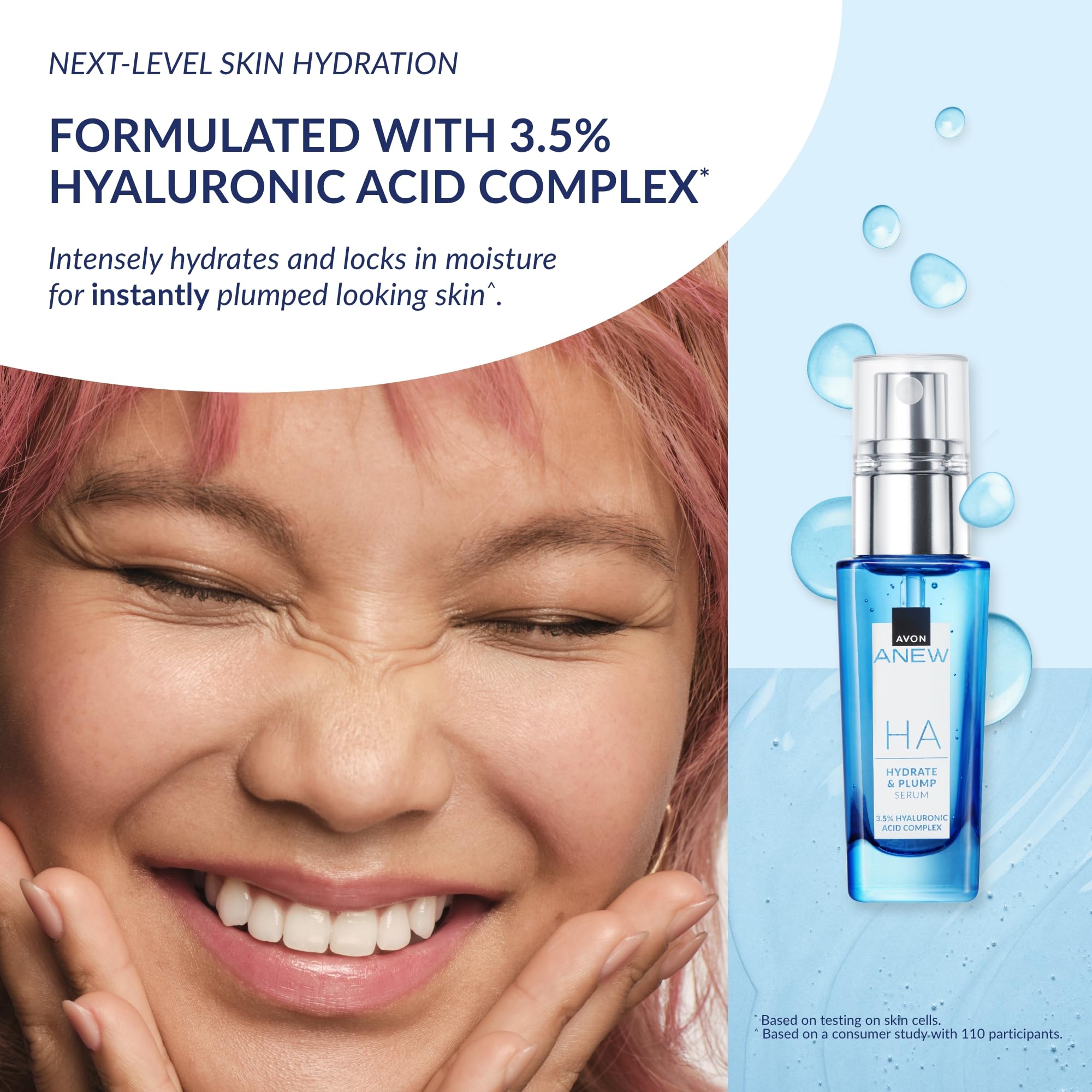 Avon Anew Spa at Home Hydrating Hyaluronic Gift Set - Serum 30ml & Water Cream 50ml - Cruelty Free Skincare
